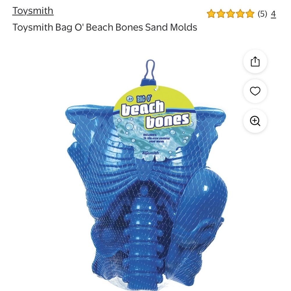 Toysmith Beach Bones Sand Molds